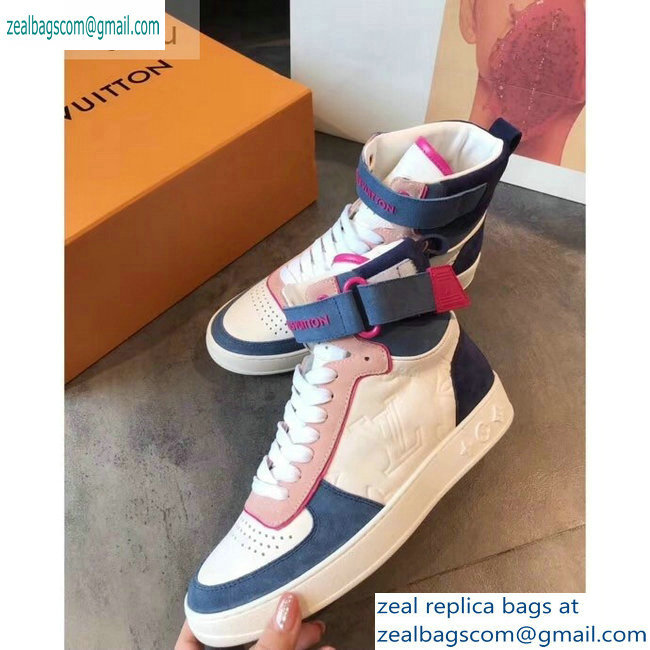 Louis Vuitton Boombox Sneakers Boots Blue 2019 - Click Image to Close