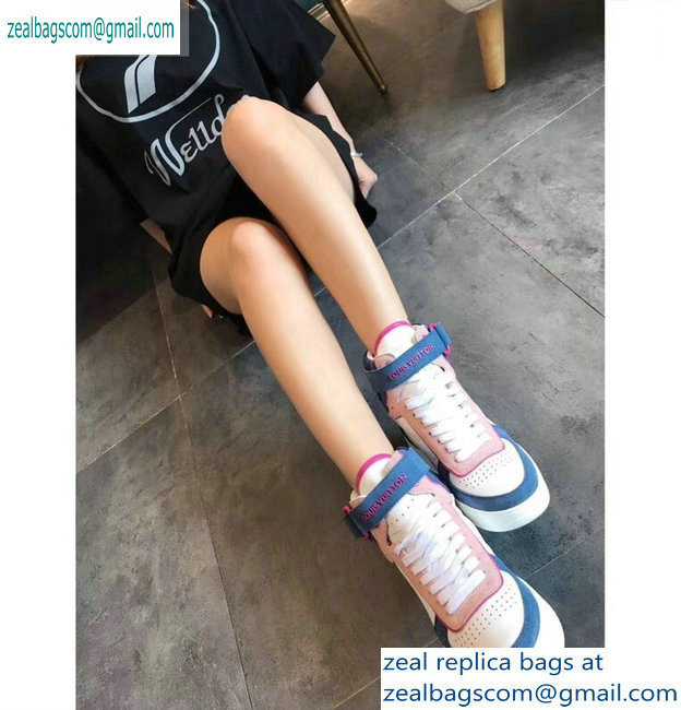 Louis Vuitton Boombox Sneakers Boots Blue 2019 - Click Image to Close