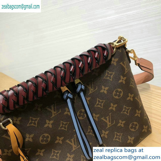 Louis Vuitton Braided Handle Monogram Canvas Beaubourg Hobo Bag 2019