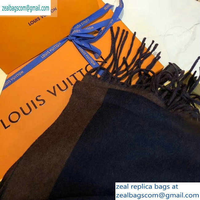 Louis Vuitton Cardiff Scarf 194x30cm Dark Blue