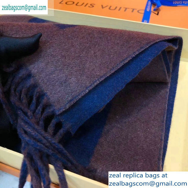 Louis Vuitton Cardiff Scarf 194x30cm Dark Blue