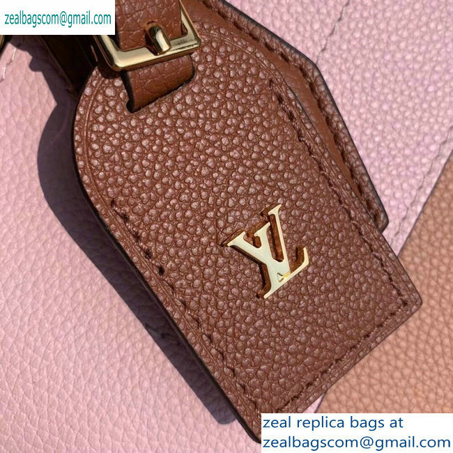 Louis Vuitton City Steamer MM Tote Bag M53068 Pink/Beige/Tan - Click Image to Close