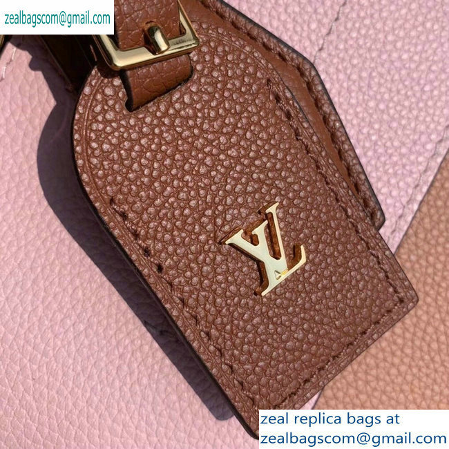 Louis Vuitton City Steamer MM Tote Bag M53068 Pink/Beige/Tan