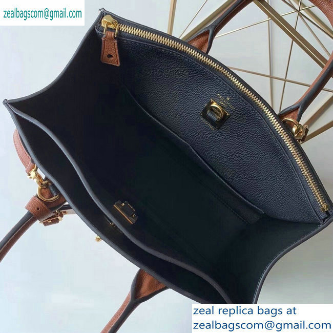 Louis Vuitton City Steamer MM Tote Bag M53755 Black/Beige/Tan - Click Image to Close