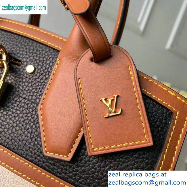 Louis Vuitton City Steamer MM Tote Bag M55062 Black/Beige - Click Image to Close