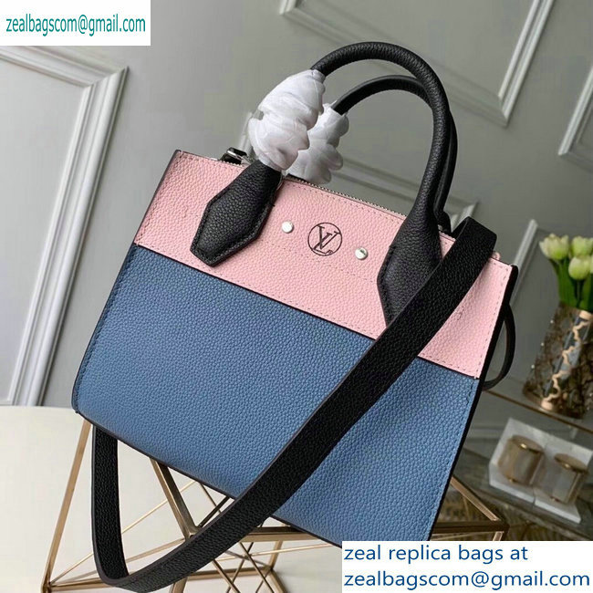 Louis Vuitton City Steamer Mini Tote Bag Black/Blue/Pink - Click Image to Close