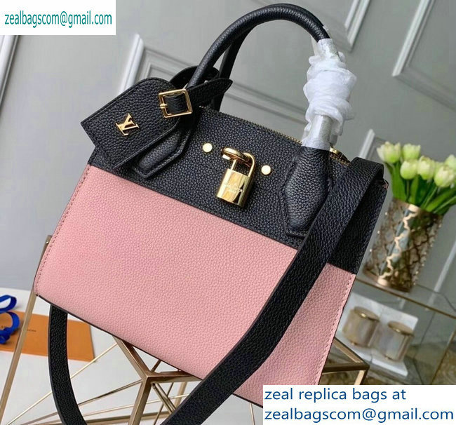 Louis Vuitton City Steamer Mini Tote Bag Black/Pink - Click Image to Close