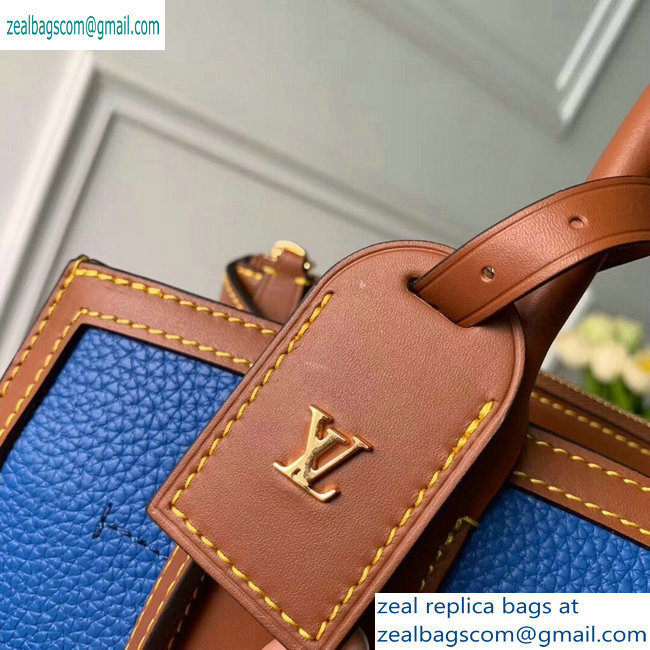 Louis Vuitton City Steamer Mini Tote Bag M55099 Blue/Beige
