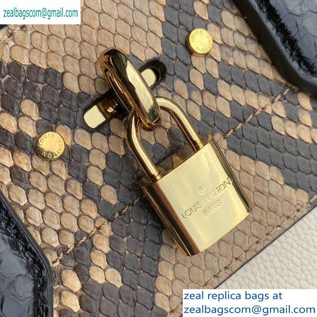 Louis Vuitton City Steamer PM Tote Bag Python/Creamy - Click Image to Close