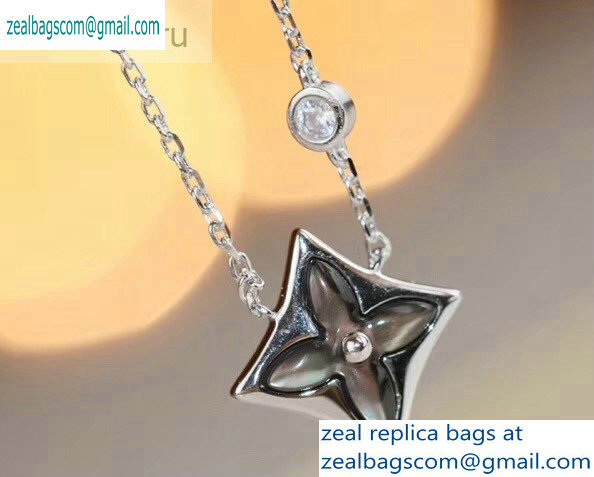 Louis Vuitton Color Blossom BB Star Pendant Necklace Silver