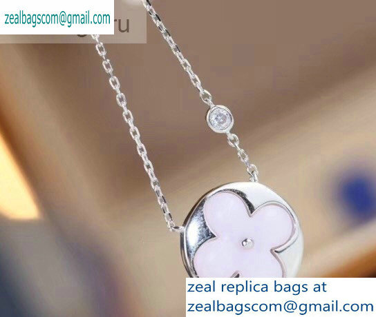 Louis Vuitton Color Blossom BB Sun Pendant Necklace Pink/Silver