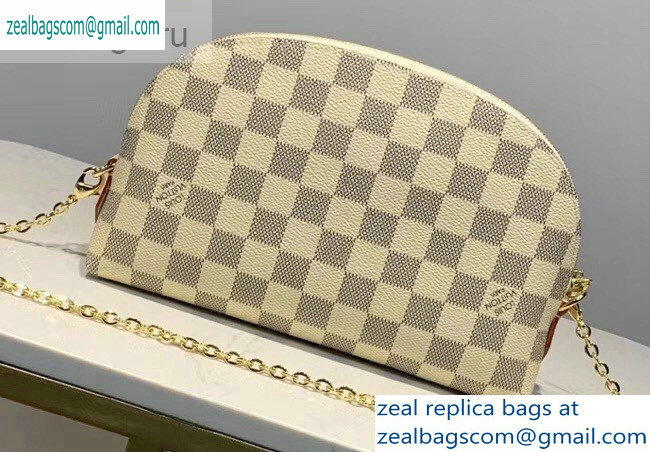 Louis Vuitton Cosmetic Pouch GM Bag M47353 Damier Azur Canvas - Click Image to Close