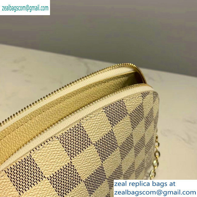 Louis Vuitton Cosmetic Pouch GM Bag M47353 Damier Azur Canvas - Click Image to Close