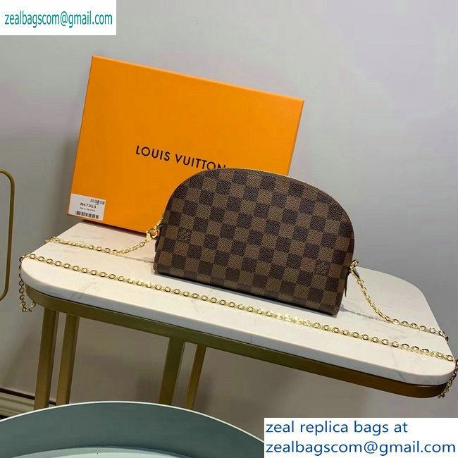 Louis Vuitton Cosmetic Pouch GM Bag M47353 Damier Ebene Canvas - Click Image to Close