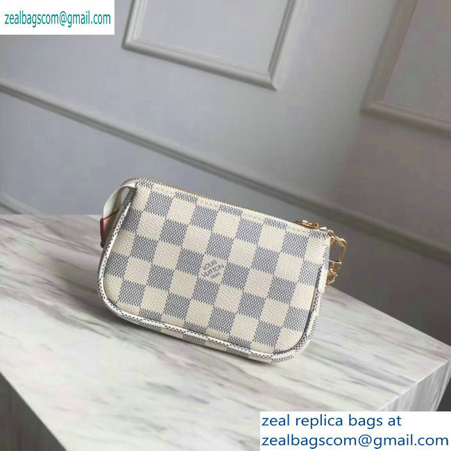 Louis Vuitton Damier Azur Canvas Mini Pochette Accessoires Bag N58010 - Click Image to Close