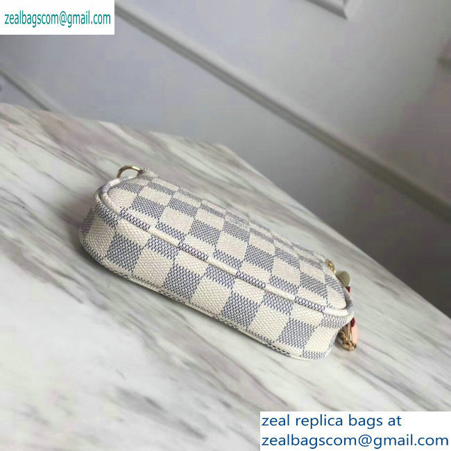 Louis Vuitton Damier Azur Canvas Mini Pochette Accessoires Bag N58010 - Click Image to Close