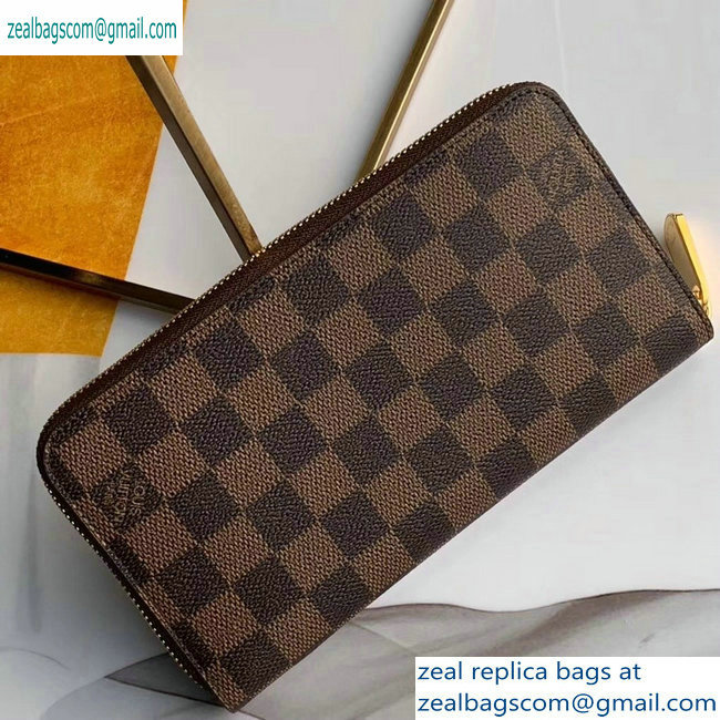 Louis Vuitton Damier Ebene Canvas Zippy Wallet N60015 Print 2019 - Click Image to Close