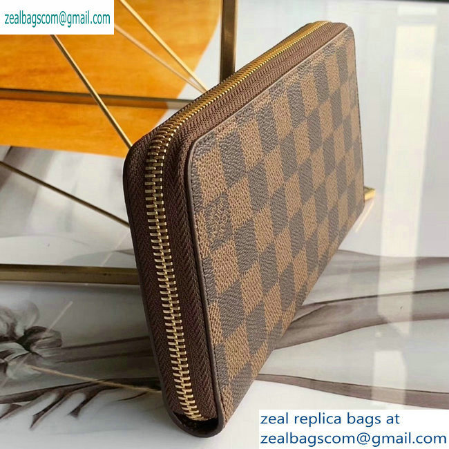 Louis Vuitton Damier Ebene Canvas Zippy Wallet N60015 Print 2019 - Click Image to Close