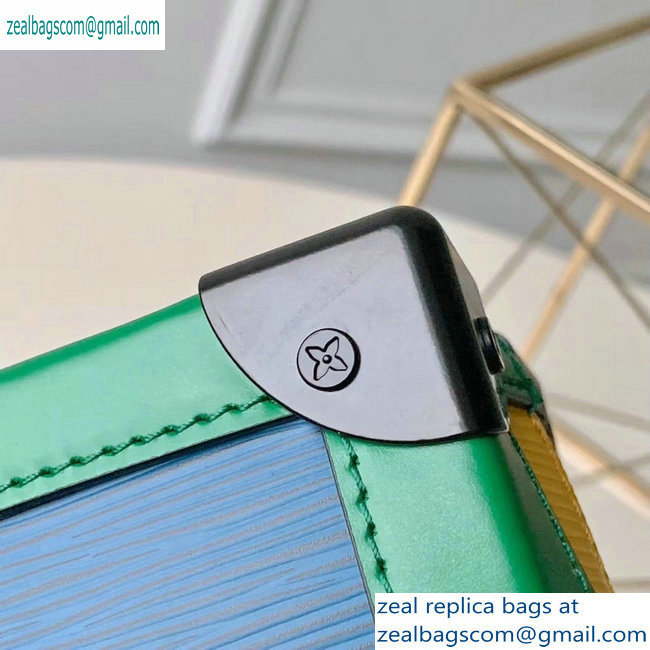 Louis Vuitton EPI Leather Soft Trunk Messenger Bag Blue/Green 2019 - Click Image to Close