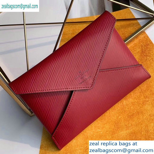 Louis Vuitton Epi Leather Pochette Kirigami Pouch Bag M62457 Pink/Burgundy/Red 2019 - Click Image to Close