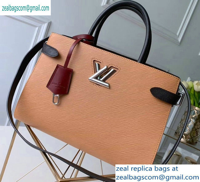 Louis Vuitton Epi Leather Twist Tote Bag M51846 Camel - Click Image to Close