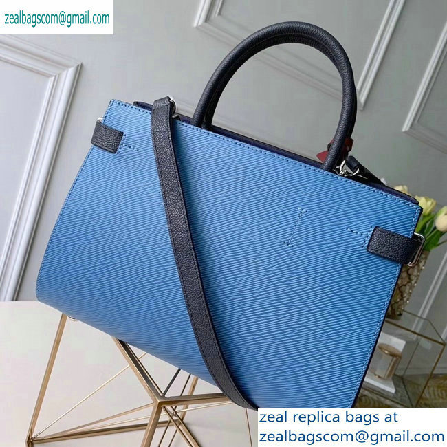 Louis Vuitton Epi Leather Twist Tote Bag M52873 Bleu Jean - Click Image to Close