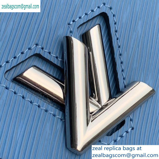 Louis Vuitton Epi Leather Twist Tote Bag M52873 Bleu Jean - Click Image to Close