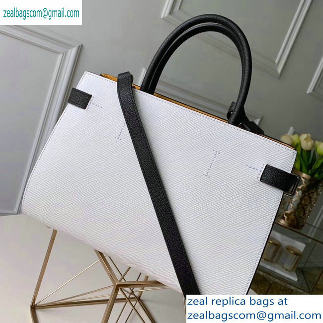 Louis Vuitton Epi Leather Twist Tote Bag M53396 White - Click Image to Close