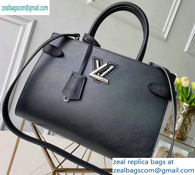 Louis Vuitton Epi Leather Twist Tote Bag M54810 Black - Click Image to Close