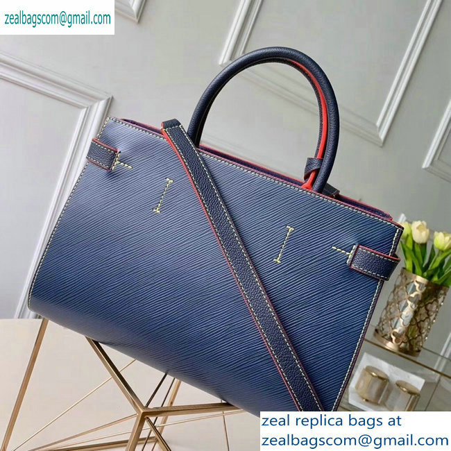 Louis Vuitton Epi Leather Twist Tote Bag M54980 Indigo