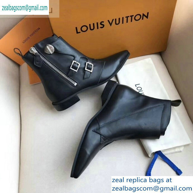 Louis Vuitton Jumble Flat Ankle Boots Black 2019