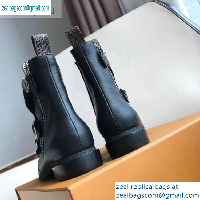 Louis Vuitton Jumble Flat Ankle Boots Black 2019