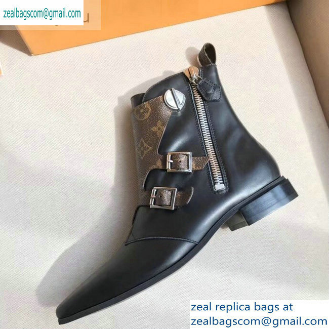 Louis Vuitton Jumble Flat Ankle Boots Monogram Canvas 2019