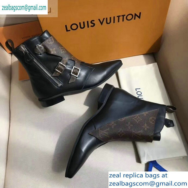 Louis Vuitton Jumble Flat Ankle Boots Monogram Canvas 2019