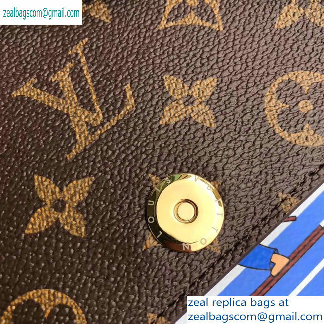 Louis Vuitton Monogram Canvas Chain Pochette Weekend Clutch Bag Bears Print M63857 - Click Image to Close