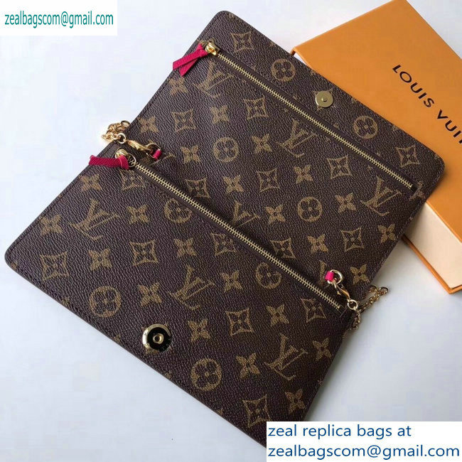 Louis Vuitton Monogram Canvas Chain Pochette Weekend Clutch Bag Bears Print M63857