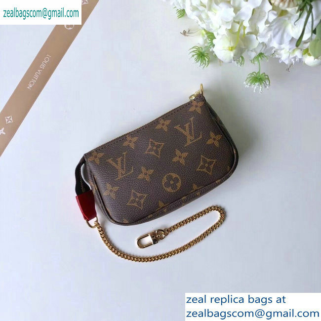 Louis Vuitton Monogram Canvas Mini Pochette Accessoires Bag Lions Print M63830