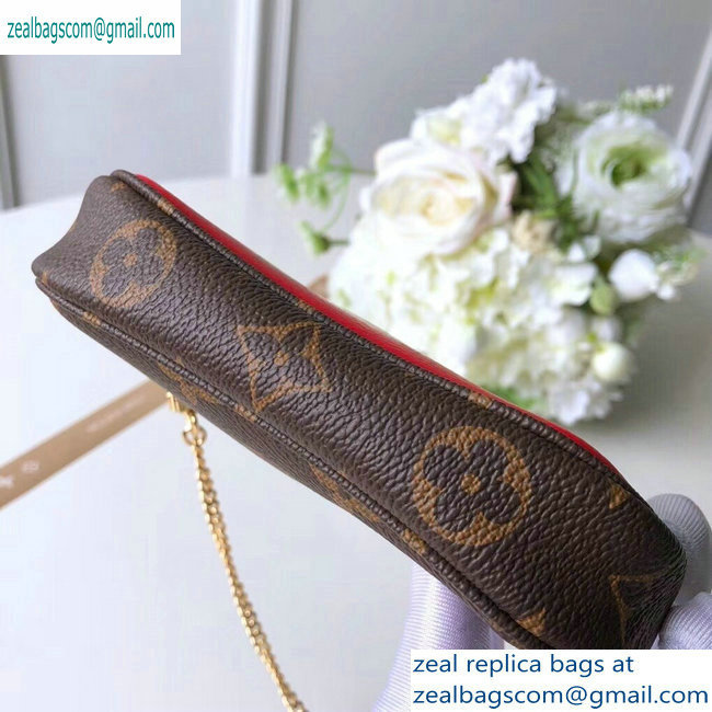 Louis Vuitton Monogram Canvas Mini Pochette Accessoires Bag Lions Print M63830 - Click Image to Close