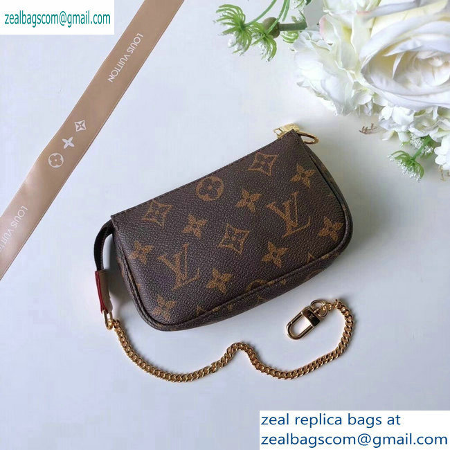 Louis Vuitton Monogram Canvas Mini Pochette Accessoires Bag M58009 - Click Image to Close