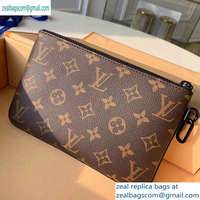 Louis Vuitton Monogram Canvas Pochette Chaine Zipped Pouch MM Bag M67814 2019