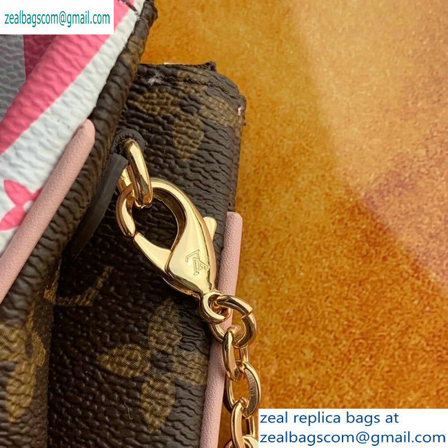 Louis Vuitton Monogram Canvas Pochette Double Zip Bag Print 2019 - Click Image to Close