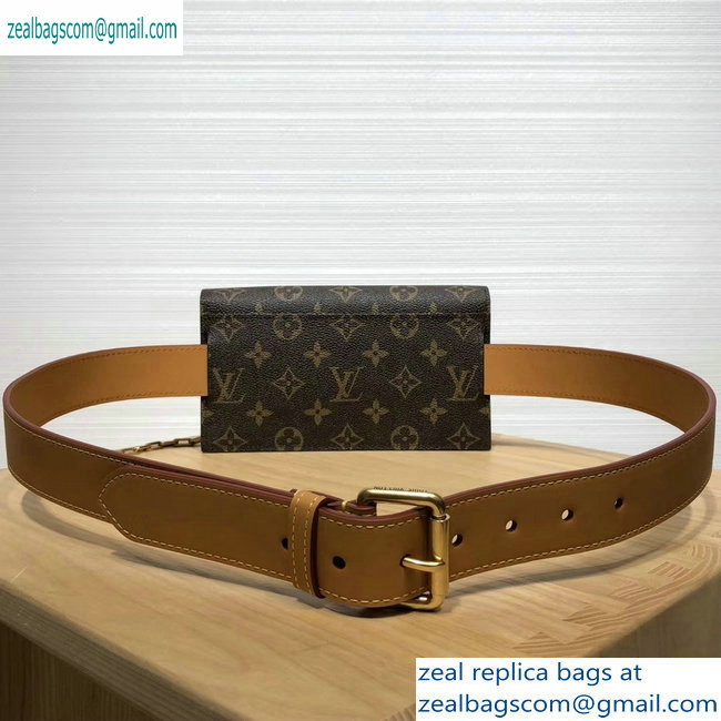 Louis Vuitton Monogram Canvas S Lock Belt Pouch PM/MM/GM Bag M44667/M68549/M68550 2019