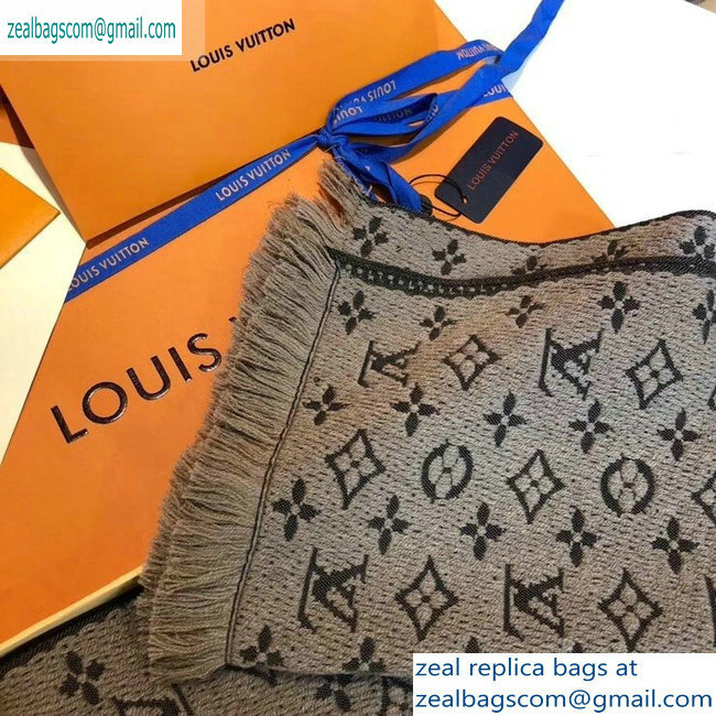 Louis Vuitton Monogram Classic Scarf 190x40cm Light Coffee