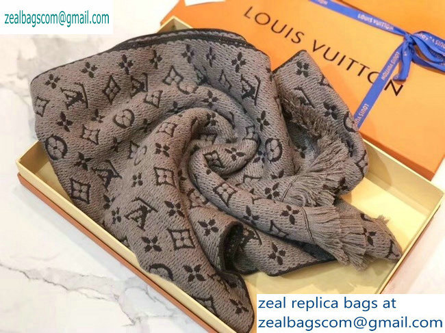 Louis Vuitton Monogram Classic Scarf 190x40cm Light Coffee