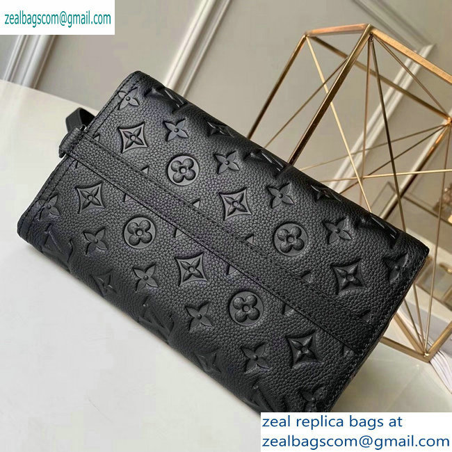 Louis Vuitton Monogram Empreinte Triangle Shaped Messenger Bag M54330 Black 2019