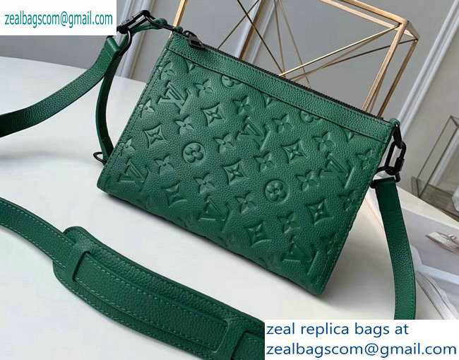 Louis Vuitton Monogram Empreinte Triangle Shaped Messenger Bag M54330 Green 2019 - Click Image to Close