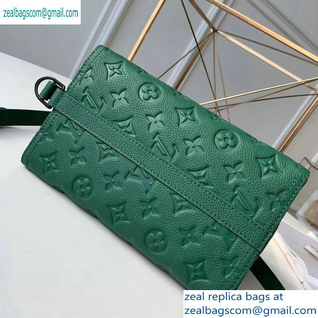 Louis Vuitton Monogram Empreinte Triangle Shaped Messenger Bag M54330 Green 2019 - Click Image to Close