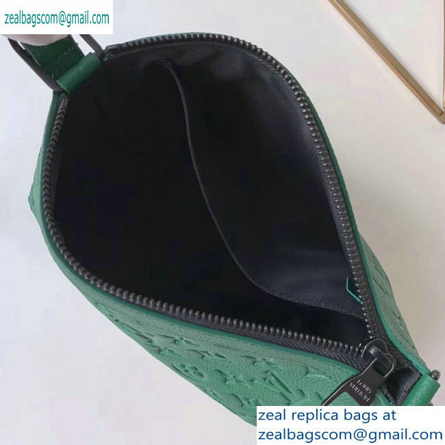 Louis Vuitton Monogram Empreinte Triangle Shaped Messenger Bag M54330 Green 2019 - Click Image to Close