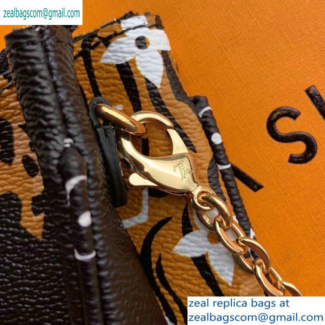 Louis Vuitton Monogram Giant Canvas Pochette Double Zip Bag M67874 Animal Print 2019 - Click Image to Close