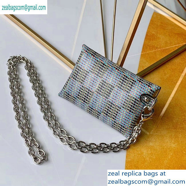 Louis Vuitton Monogram LV Pop Kirigami Necklace Envelope Pouch Bag M68613 Blue 2019 - Click Image to Close